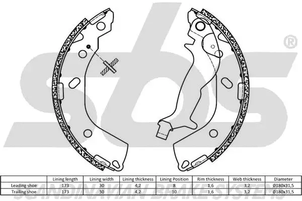 Brake Shoe Set