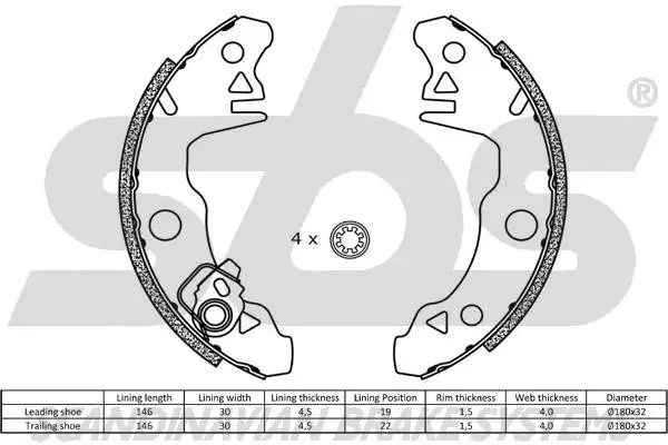 Brake Shoe Set