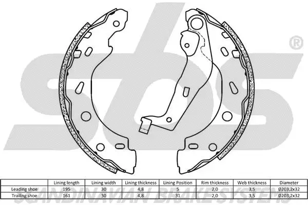 Brake Shoe Set