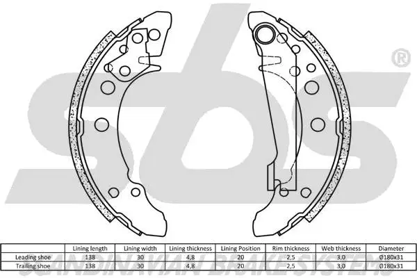 Brake Shoe Set