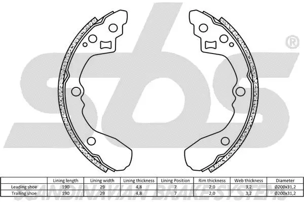 Brake Shoe Set