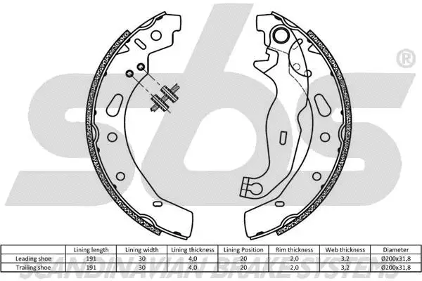 Brake Shoe Set