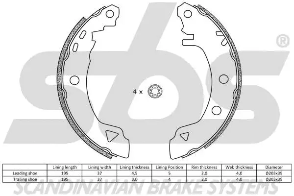 Brake Shoe Set