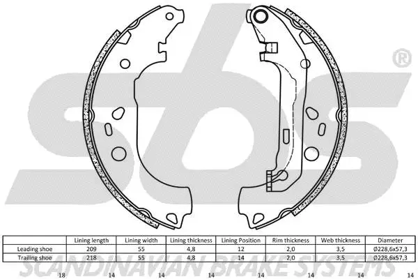 Brake Shoe Set