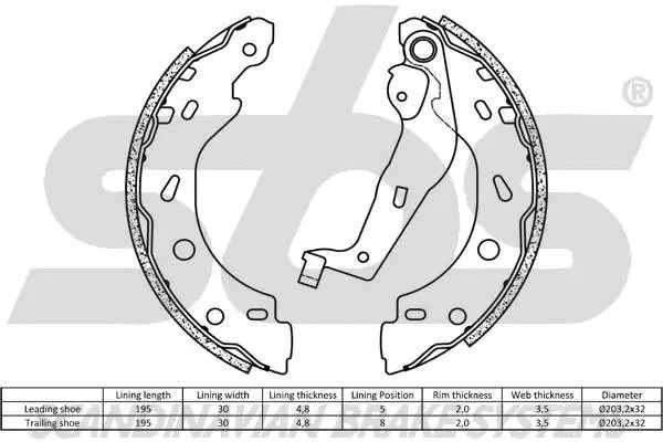Brake Shoe Set