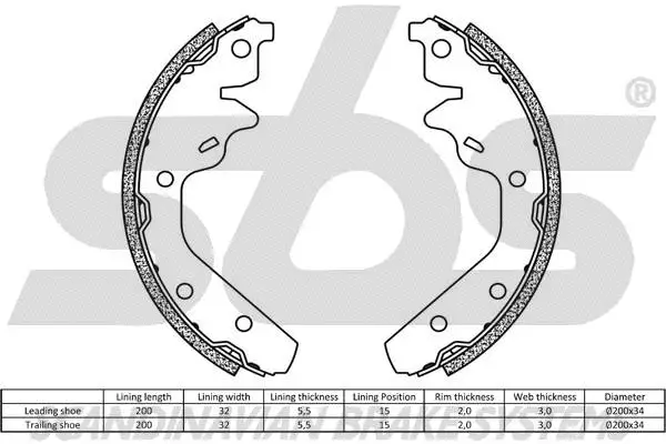 Brake Shoe Set