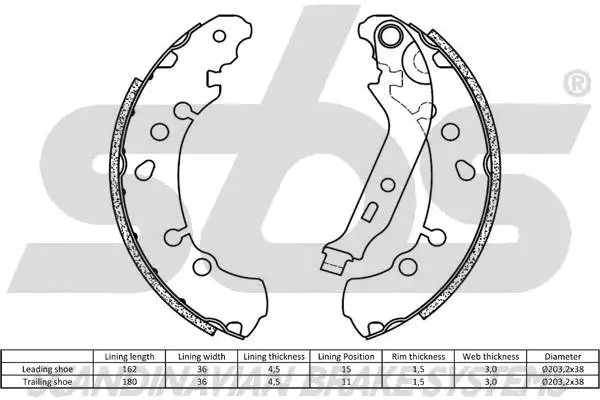 Brake Shoe Set