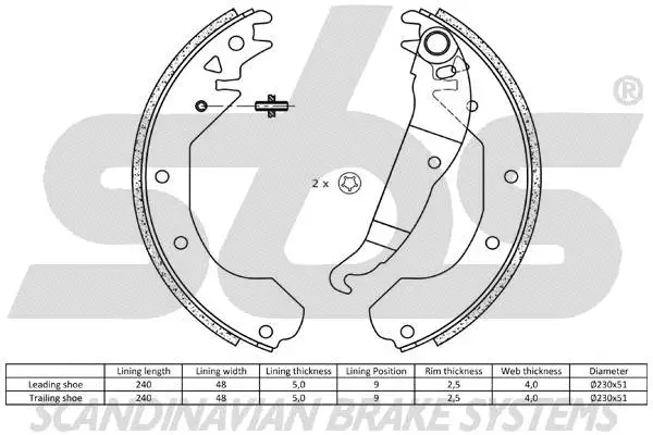 Brake Shoe Set