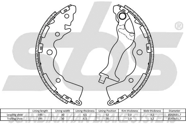 Brake Shoe Set