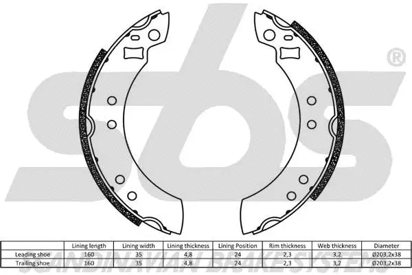 Brake Shoe Set