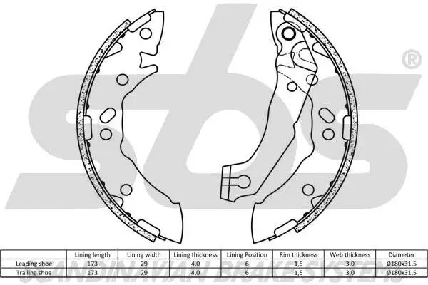 Brake Shoe Set
