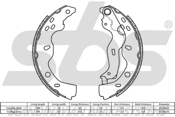 Brake Shoe Set