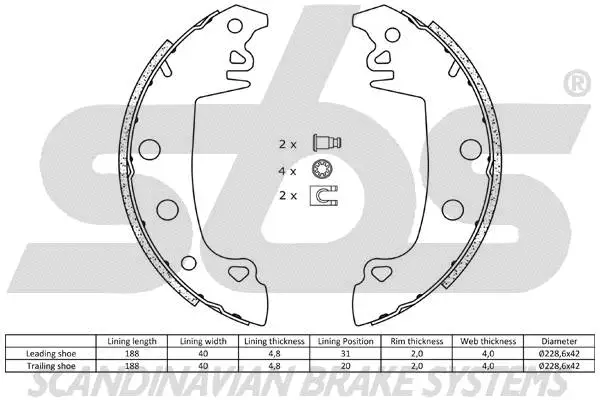 Brake Shoe Set