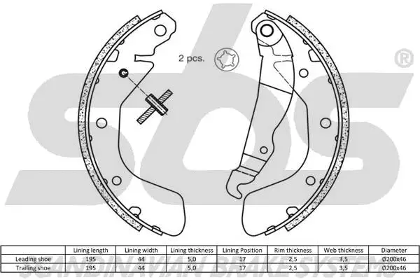 Brake Shoe Set