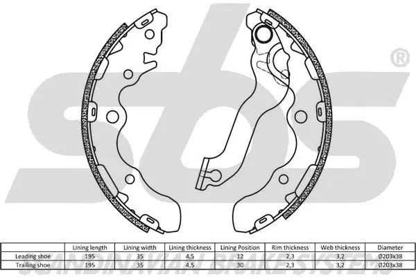 Brake Shoe Set