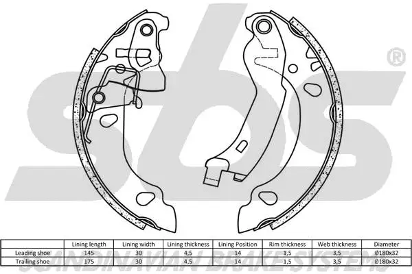 Brake Shoe Set