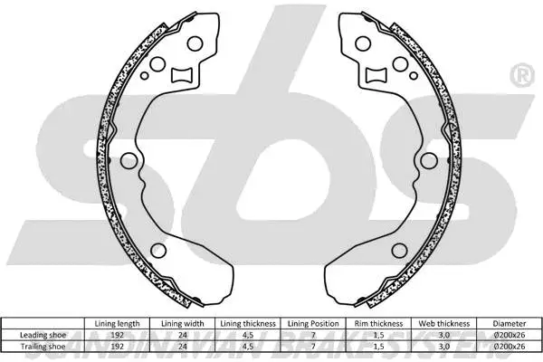 Brake Shoe Set