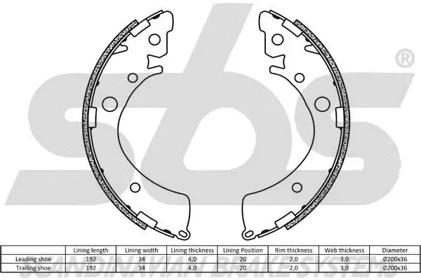 Brake Shoe Set