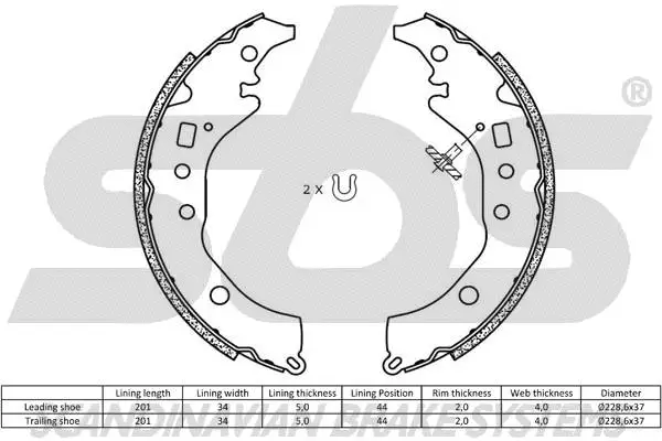 Brake Shoe Set