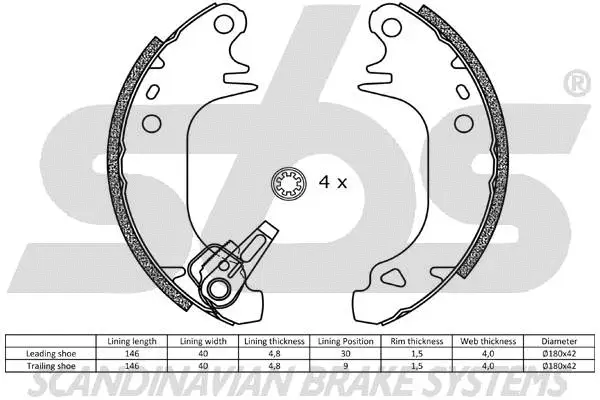 Brake Shoe Set