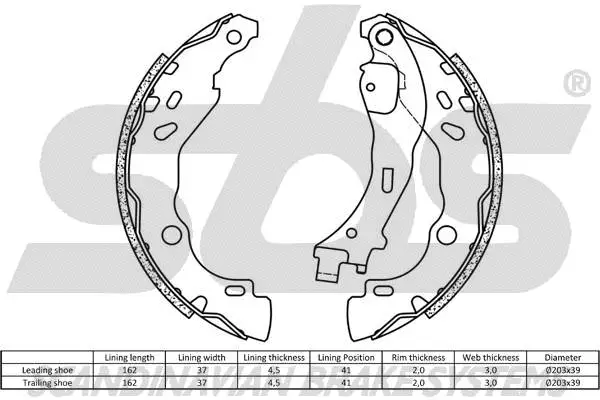 Brake Shoe Set