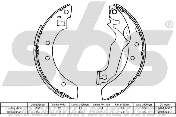 Brake Shoe Set