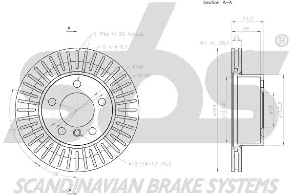 Brake Disc (18153115100)
