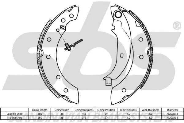 Brake Shoe Set