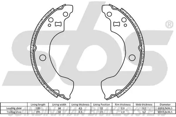 Brake Shoe Set