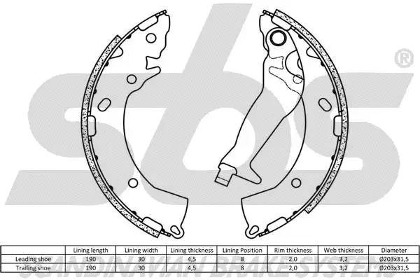 Brake Shoe Set