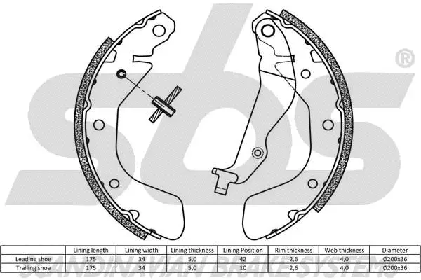 Brake Shoe Set