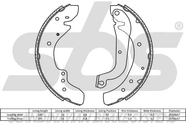 Brake Shoe Set