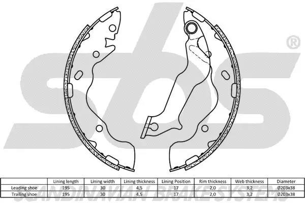 Brake Shoe Set