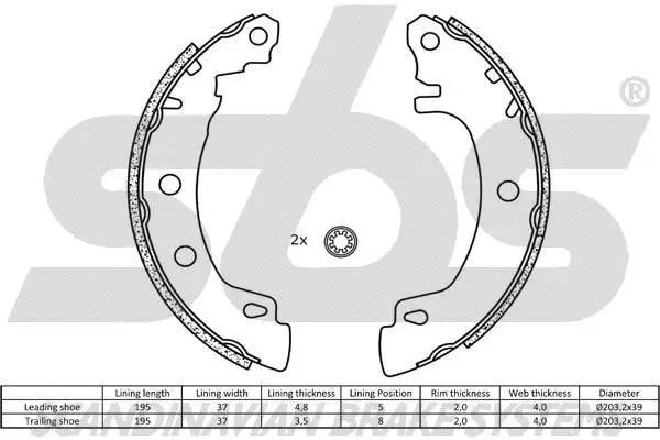 Brake Shoe Set