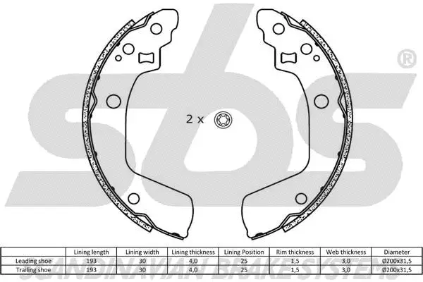 Brake Shoe Set