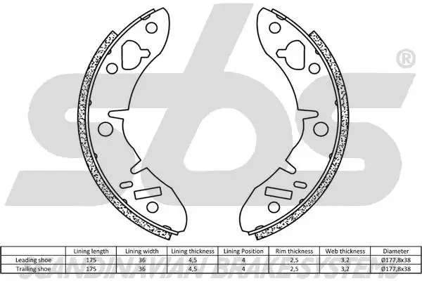 Brake Shoe Set