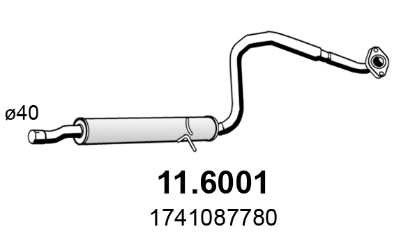Centre Muffler (11.6001)