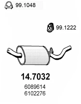 Rear Muffler (14.7032)