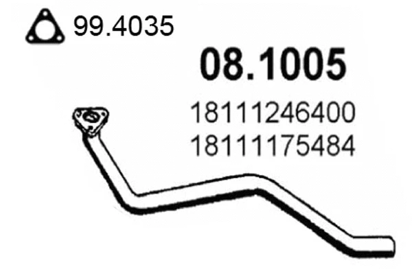 Exhaust Pipe (08.1005)