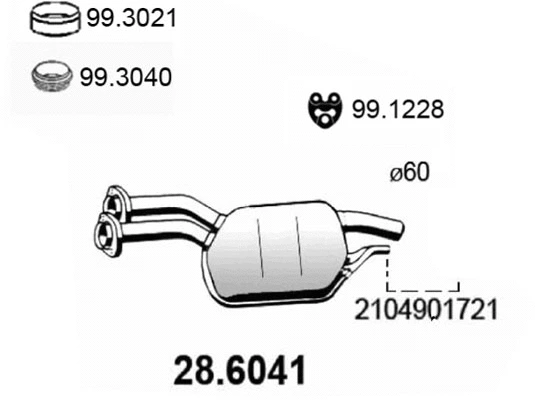 Centre Muffler (28.6041)