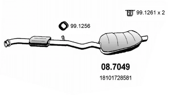 Rear Muffler (08.7049)
