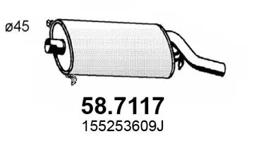 Rear Muffler (58.7117)