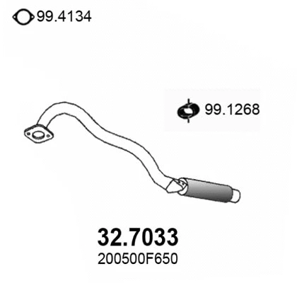Rear Muffler (32.7033)