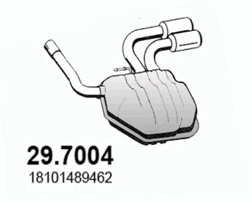 Rear Muffler (29.7004)