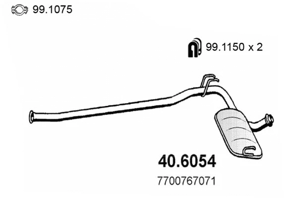 Centre Muffler (40.6054)