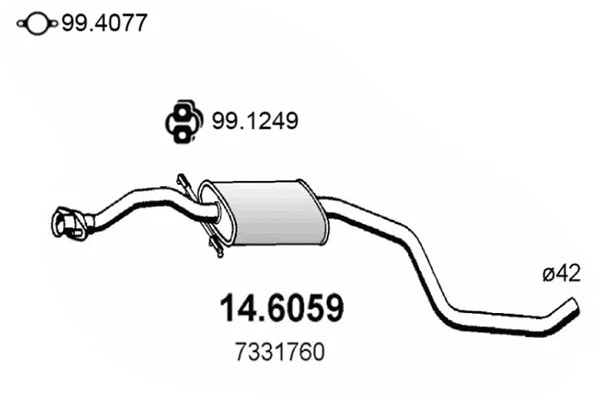 Centre Muffler (14.6059)