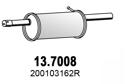 Rear Muffler (13.7008)