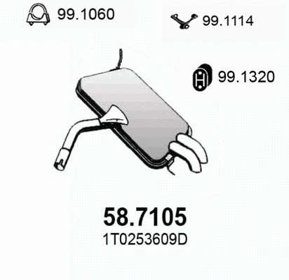 Rear Muffler (58.7105)