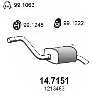Rear Muffler (14.7151)