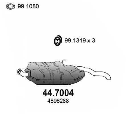 Rear Muffler (44.7004)